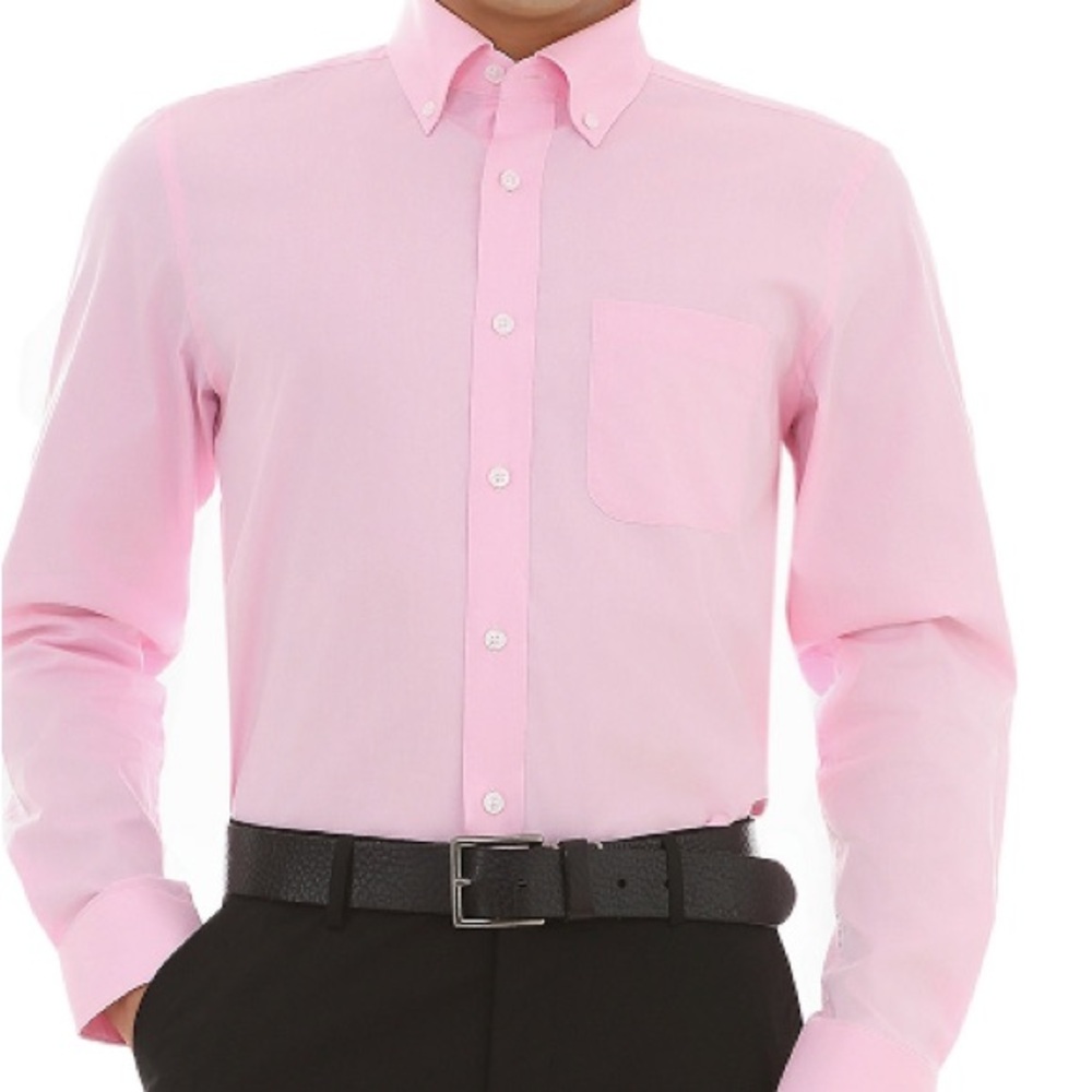 Bespoke men’s button up shirt. Size small.  In light pink.